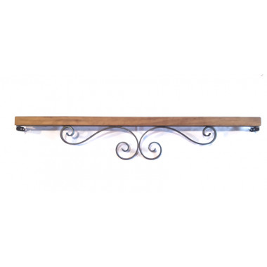 Barre d'appui de fenêtre en acier sur-mesure, lisse en fer plat et ensemble de volute.